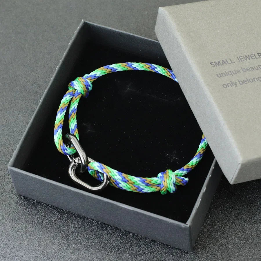 Novelties Rope Bracelet Unisex Handmade Weaven Adjustable Cord Braclet Beach Leisure Accessories Friendship Jewelry Pulseria