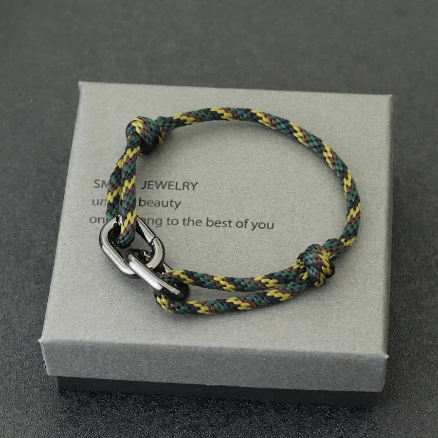 Novelties Rope Bracelet Unisex Handmade Weaven Adjustable Cord Braclet Beach Leisure Accessories Friendship Jewelry Pulseria